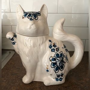 ANTHROPOLOGIE Elise Cat Teapot